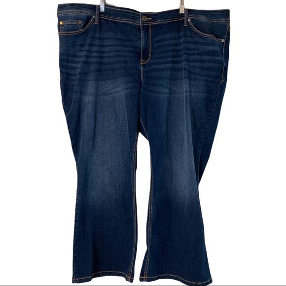 Torrid Women's Jeans High Rise Dark Wash Luxe Slim Boot Cut Plus Size 28XS - Picture 8 of 9